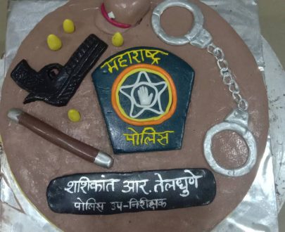 Maharashtra Police Theme Cake Designs, Images, Price Near Me