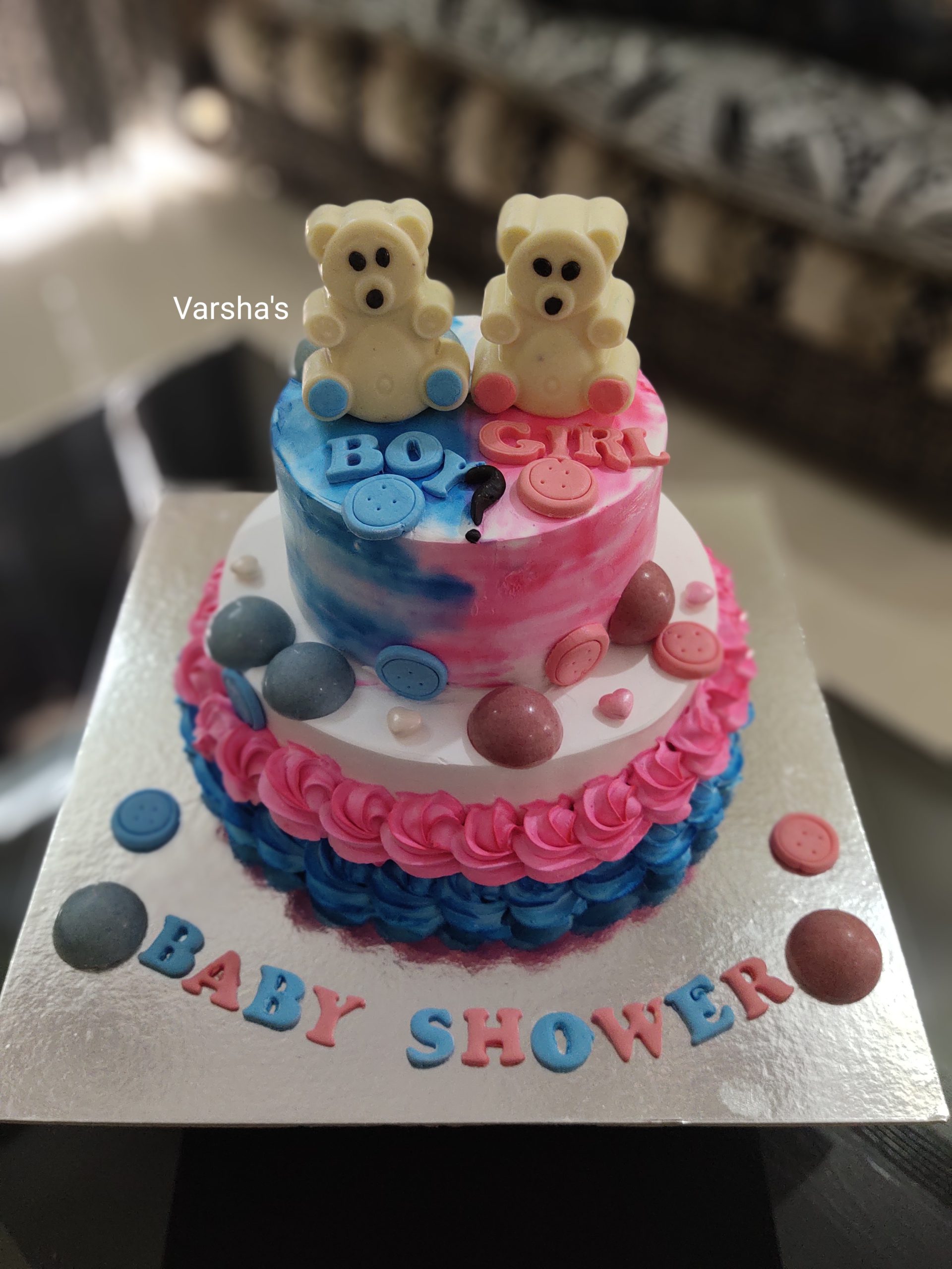 Boy or Girl Baby Shower Cake Design  Price Online  FaridabadCake