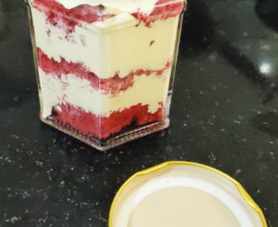 Red Velevet with Cream Cheese Jar Cake(Set of 2) Designs, Images, Price Near Me