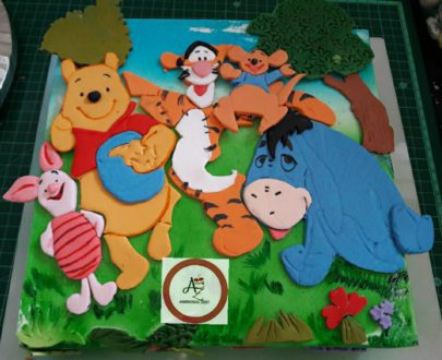 2D Winnie the Pooh Bear Cake Designs, Images, Price Near Me