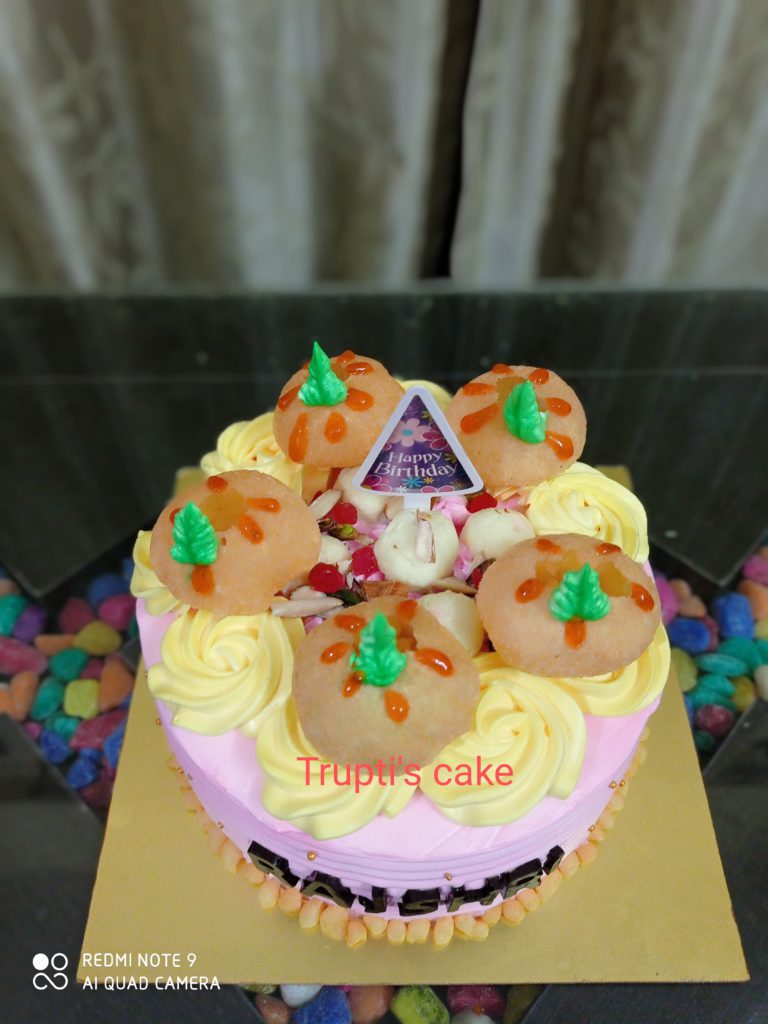 Rasmalai Flavour cake with Pani Puri Theme In Pune - All India Delivery ...