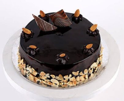 Roasted Almond Chocolate Cake Designs, Images, Price Near Me