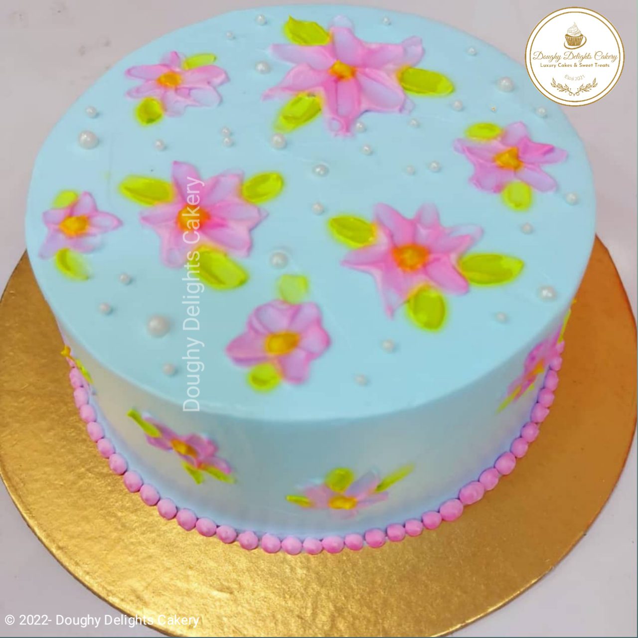 Best Floral Palette Knife Cake In Kolkata | Order Now