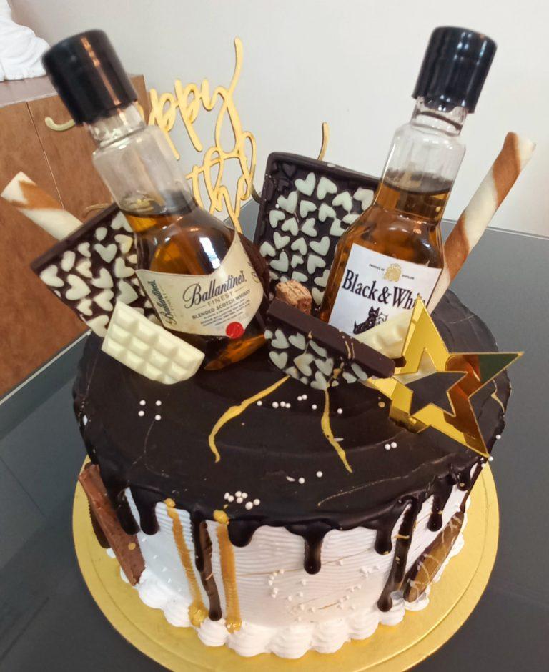 Liquor Bottle Theme Cake In Gurgaon - All India Delivery | Order Now